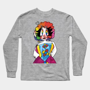 rainbow clown girl Long Sleeve T-Shirt